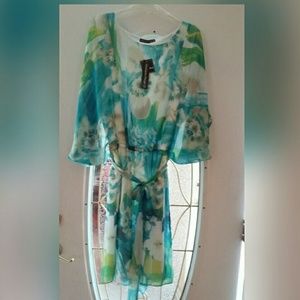 A beautiful water colored nwto dress.